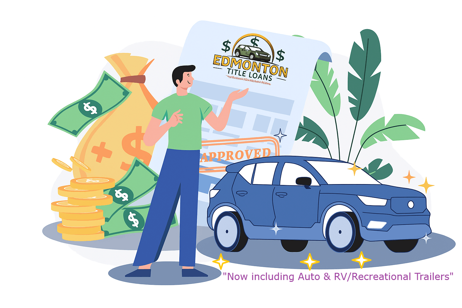 Title Loans in Edmonton for Autos RV and Trailer Title Loans